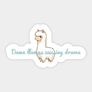 Drama Llama Sticker